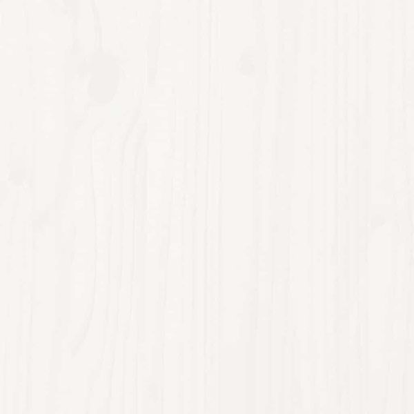 Покрив за детско легло, бял, 207x80,5x151,5 см, бор масив