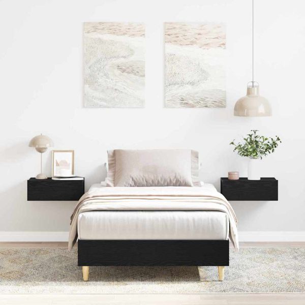 Рамка за легло Черния дъб 193 x 93 x 25 см Инженерно дърво