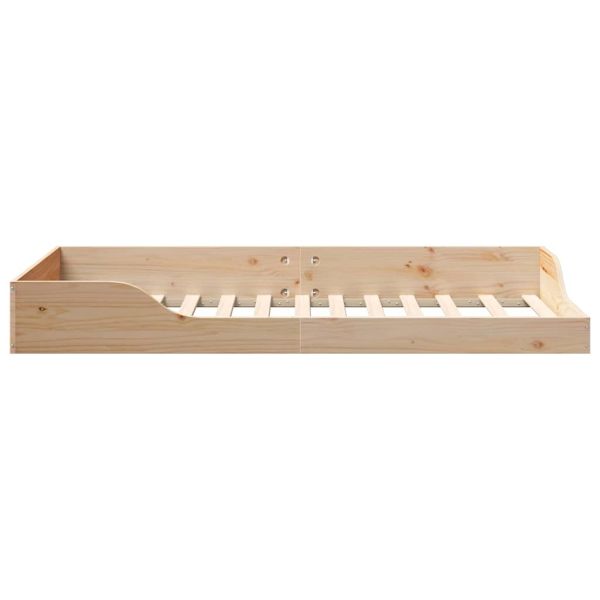 Рамка за легло Кафяво 90 x 190 cm Солидно борово дърво