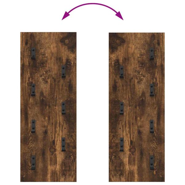 Стенен закачалка за палта Димян дъб 30 x 1,5 x 80 см