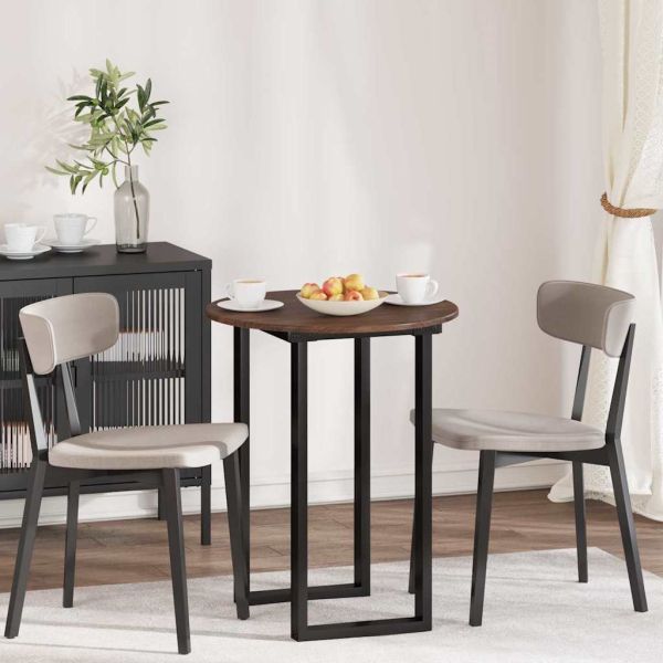 Топ за маса Кафяв дъб Ø 60 x 1,5 cm Инженерно дърво