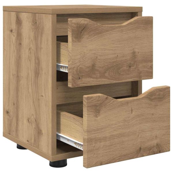 Нощно шкафче с чекмедже Дъб 30,5 x 30 x 43 см Инженерно дърво
