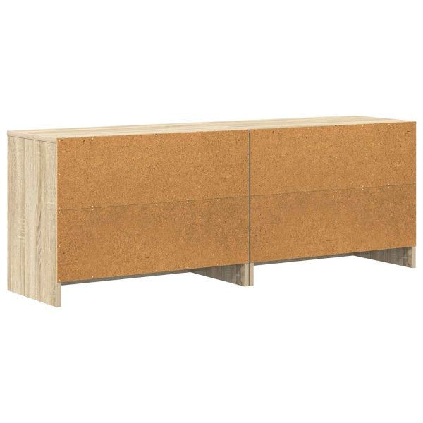 Шкаф за легло 2 pcs Сонома дъб 66 x 33 x 48 см Инженерно дърво