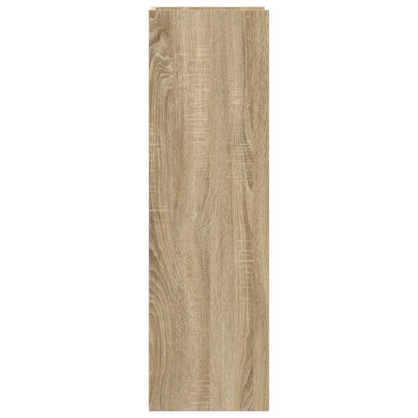 Стойка за растения с рафт Сонома дъб 30 x 30 x 100 см