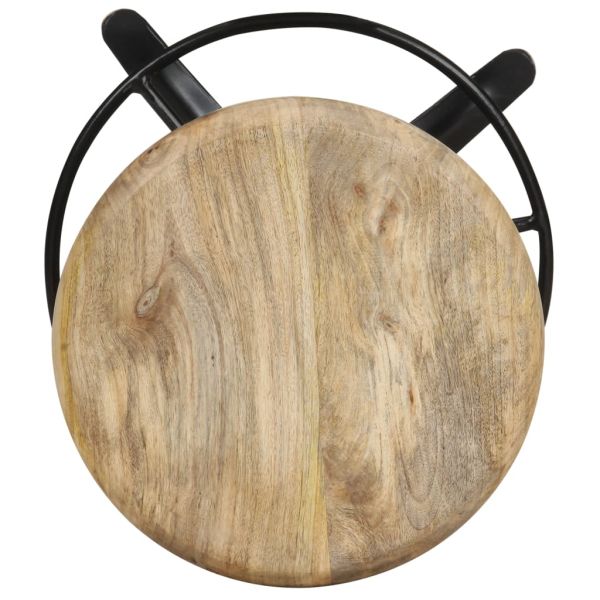 Бар табуретки, 2 бр, 66 см, мангово дърво масив