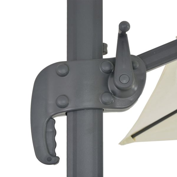 Градински чадър, с преносима основа, пясъчен