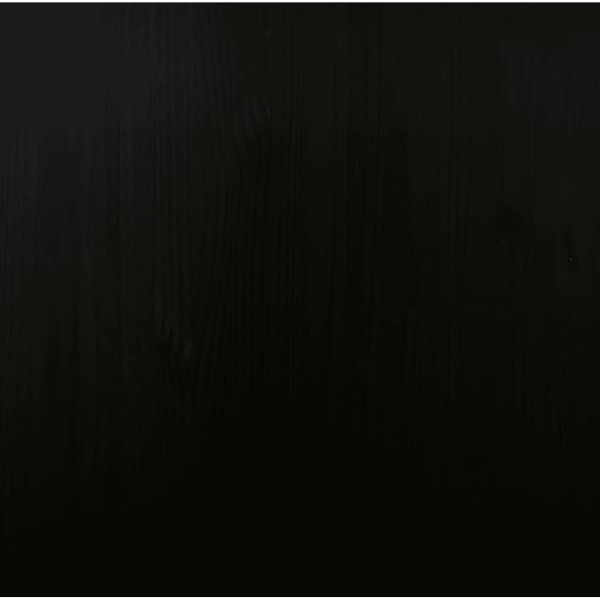 Подвижен шкаф с чекмеджета "MOSS" Черно масивно дърво бор