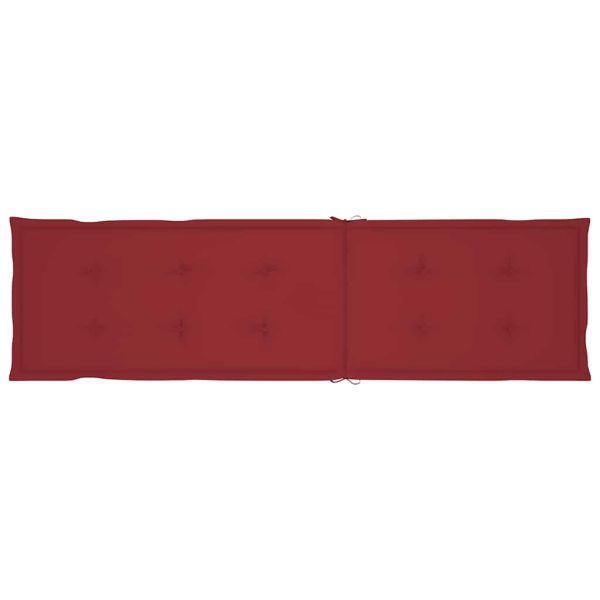 Градински шезлонг с подложка за крака и шалте акация масив