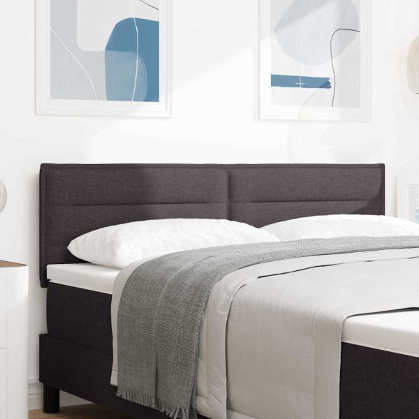 Облегалка за глава Тъмен кафяв 160 cm текстил