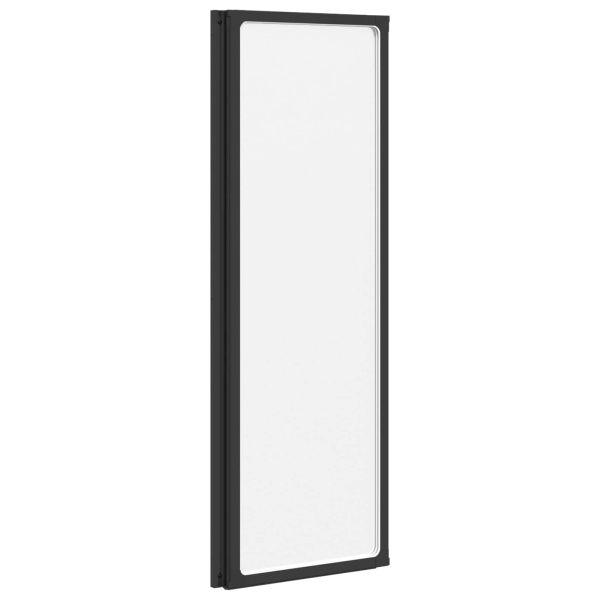 Душ параван Черен 120 x 2 x 117 см Алуминий и PP