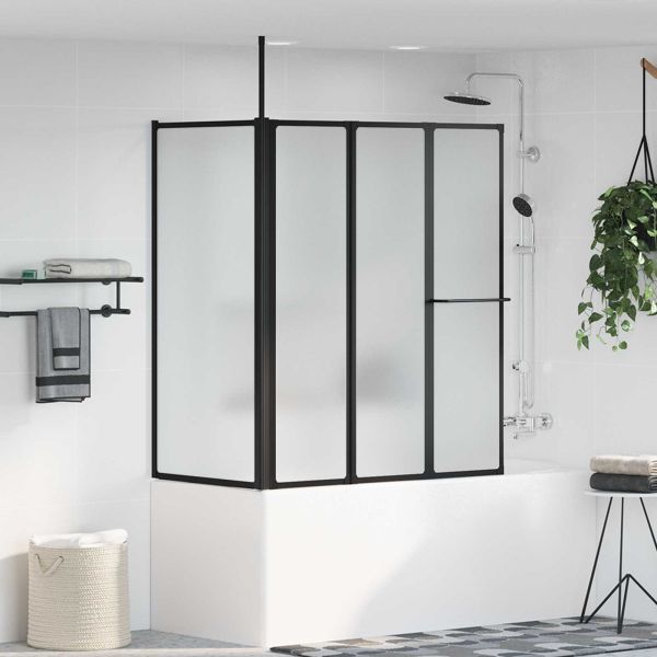 Душ параван Бяло 120 x 70 x 137 см Алуминий