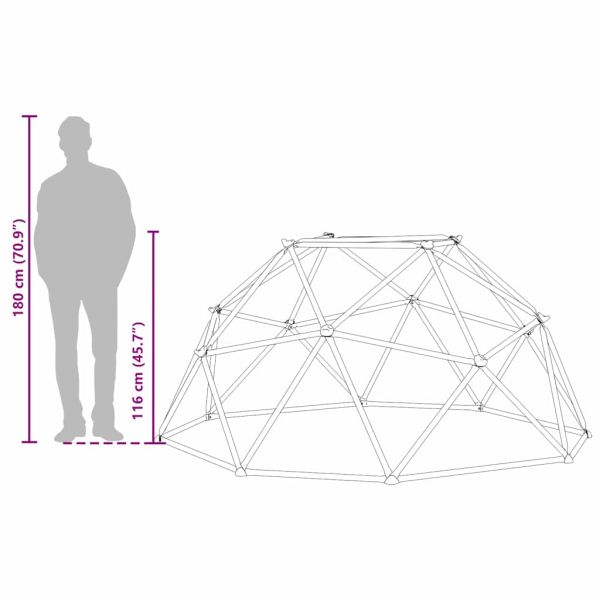 Дъга за катерене Синьо Стомана