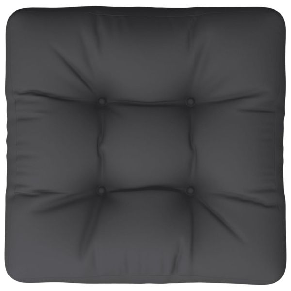 Палетна възглавница за под, 60x61,5x10 см, черна