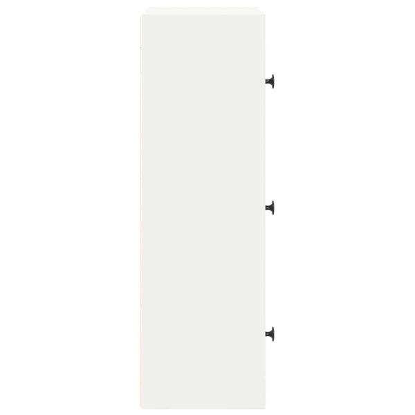 Библиотека, бяла, 40x24x77 см, инженерно дърво