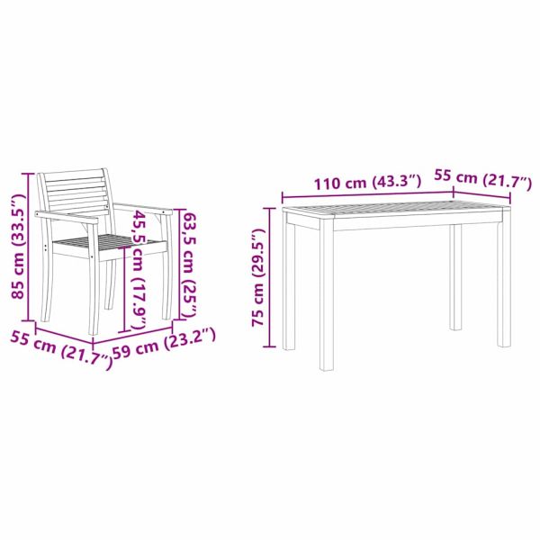 Комплект за хранене в градината 3 pcs Кафяво
