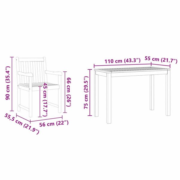 Комплект за хранене в градината 3 pcs Кафяво