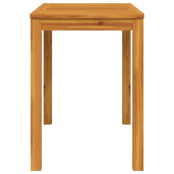 Градинска трапезна маса 110x55x75 см масивна акация