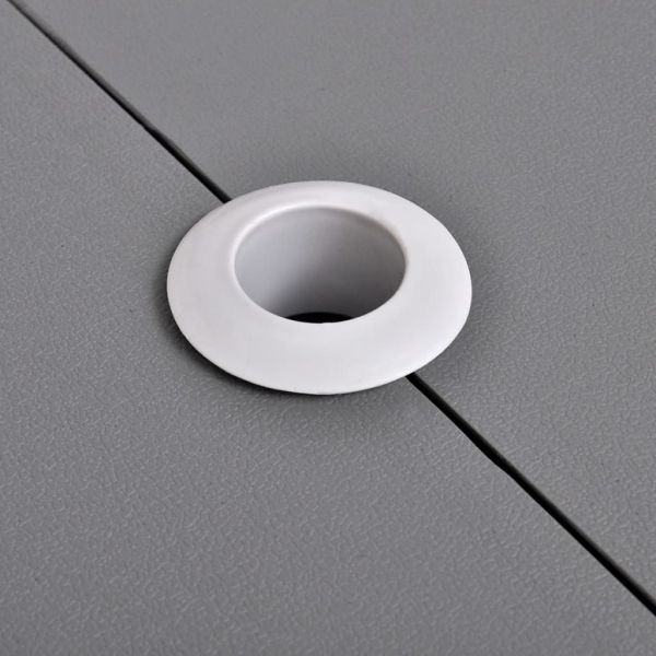 Сгъваема маса за къмпинг с 4 табуретки алуминий олекотен сив