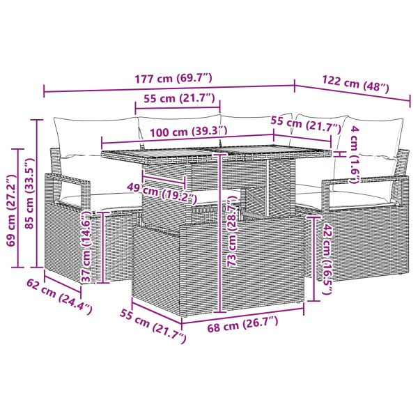 Комплект за хранене в градината 5 pcs Черен и Синьозелен