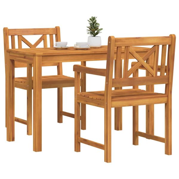 Комплект за хранене в градината 3 pcs Кафяво