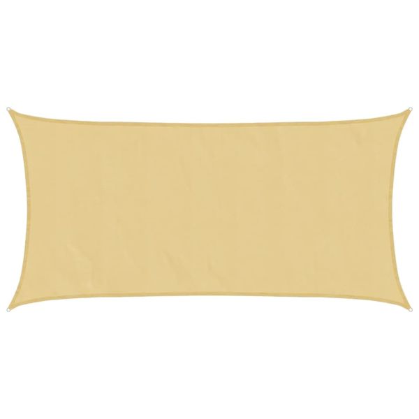 Слънцезащитно платно пясъчно 5x2,5 м 100% полиестер Оксфорд