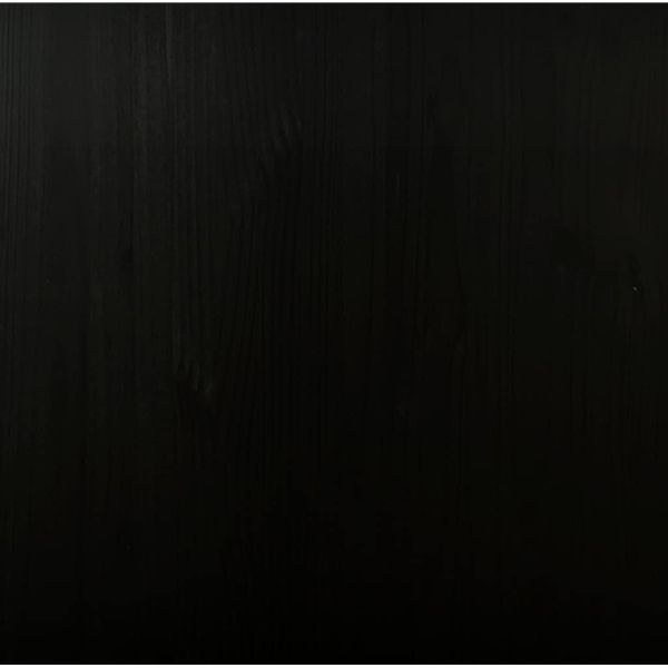 Подвижен шкаф с чекмеджета "MOSS" Черно масивно дърво бор