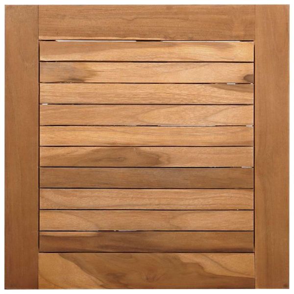 Шезлонг с възглавница 1-човек 2 pcs Кафяво Солидно тиково дърво