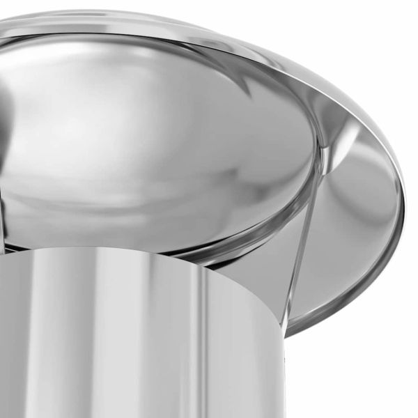 Разширение за комин Сребрист 25 x 25 x 65 см Неръждаема стомана