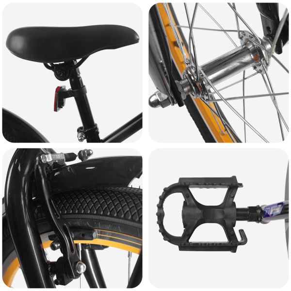 Детски Велосипед 18 инча за 5-7 години Черно