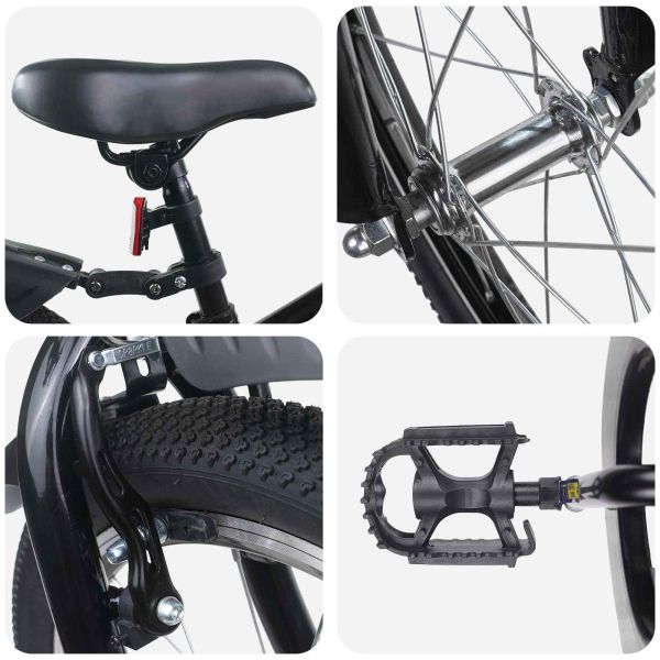 Детски Велосипед 18 инча за 5-7 години Черно