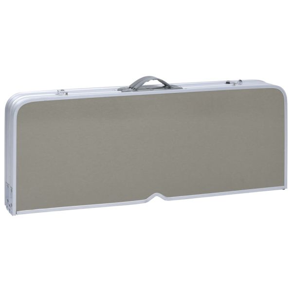 Сгъваема къмпинг маса с 4 седалки, стомана, алуминий