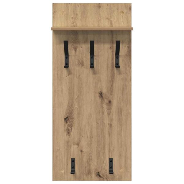 Стенен закачалка за палта Дъб 40 x 10 x 90 см Инженерно дърво