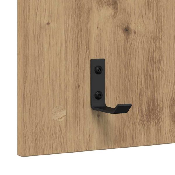 Стенен закачалка за палта Дъб 40 x 10 x 90 см Инженерно дърво