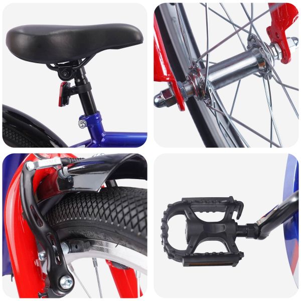 Детски Велосипед 18 инча за 5-7 години Тъмен син