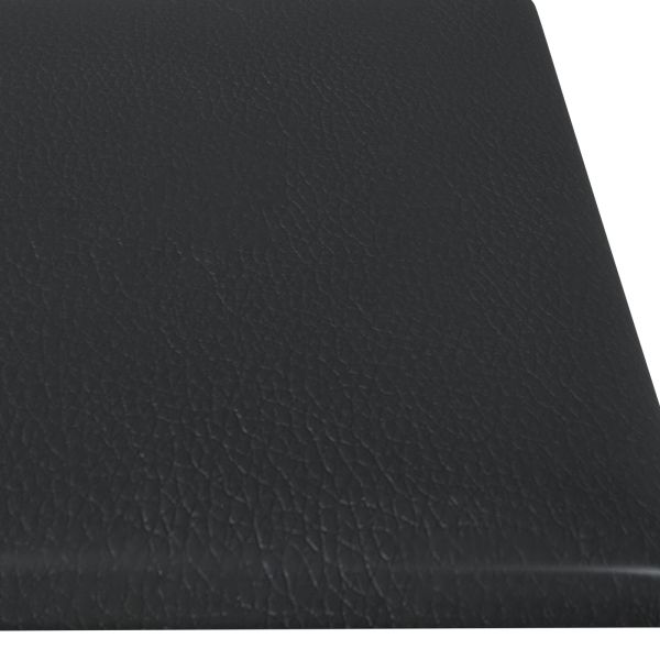 Стенно табло за легло 12 pcs Черен 60 x 15 cm текстил