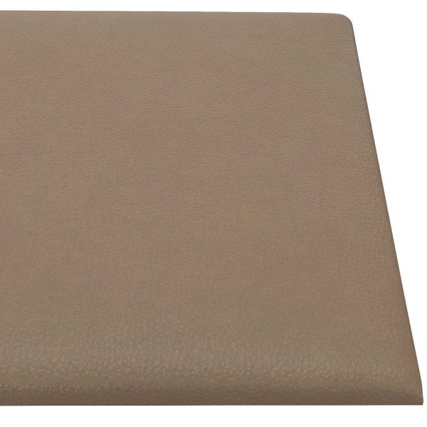 Стенно табло за легло 12 pcs Капучино 30 x 30 cm текстил