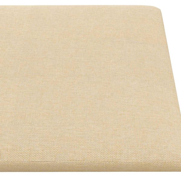 Стенно табло за легло 12 pcs Крем 60 x 30 cm текстил