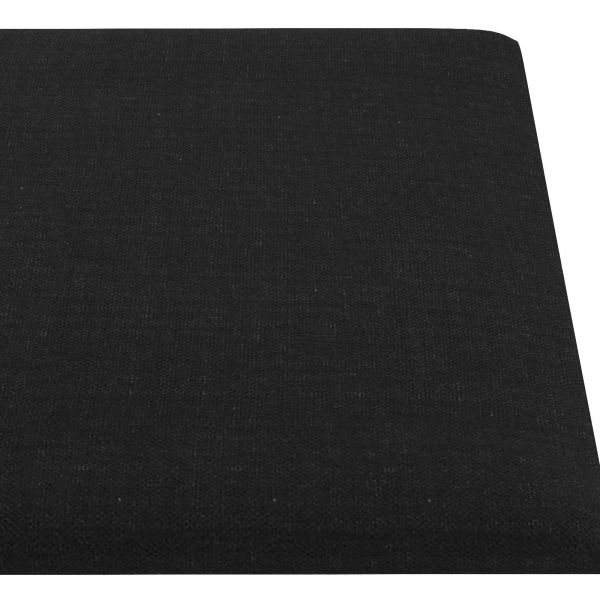 Стенно табло за легло 12 pcs Черно 90 x 15 cm текстил