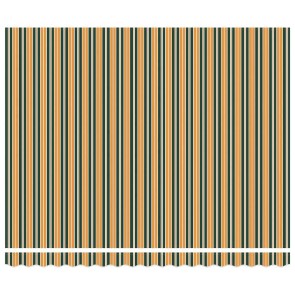 Сгъваем навес Зелен и жълт 400 × 350 cm текстил