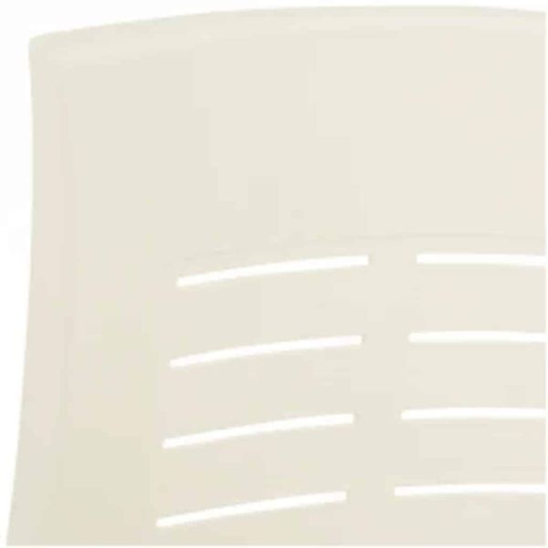 Градински регулируеми столове, 2 бр, пластмаса, бели