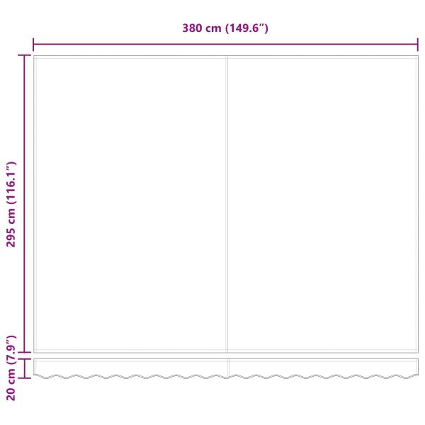 Сгъваем навес Зелен и жълт 400 × 300 cm Текстил и Метал