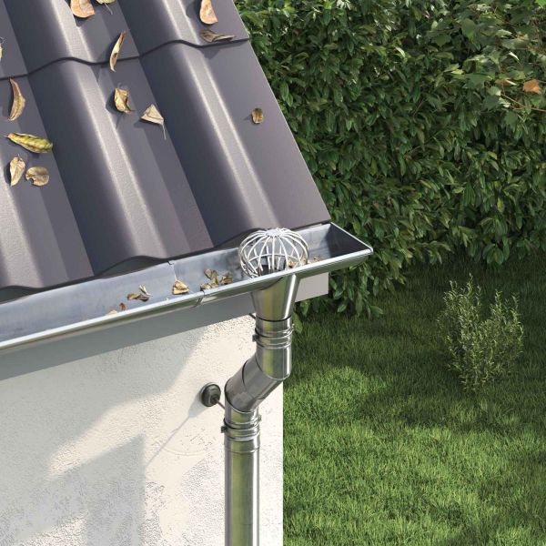 Защита за листа на улука 2 pcs Сребрист 110 мм