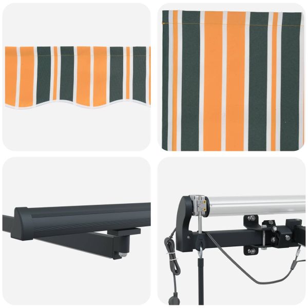 Текстил за сенник с Зелен и жълт 400 × 350 cm Полиестер