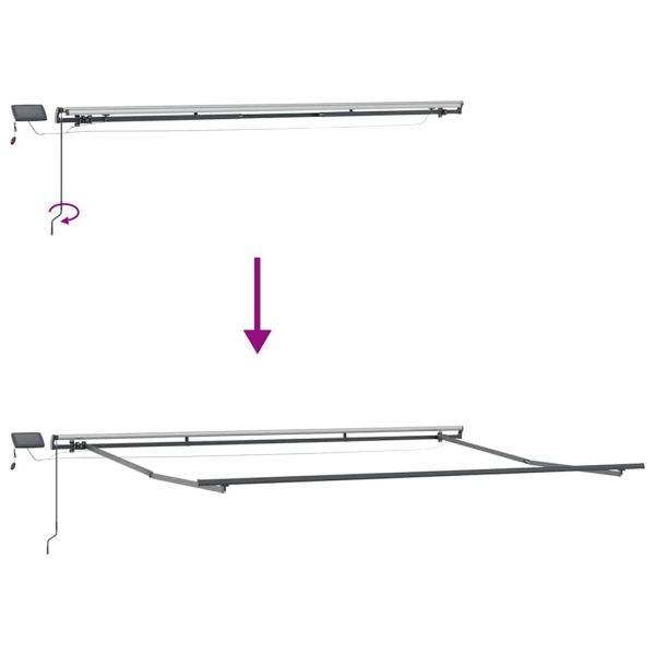 Сгъваем навес Зелен и бял 400 ×300 cm текстил