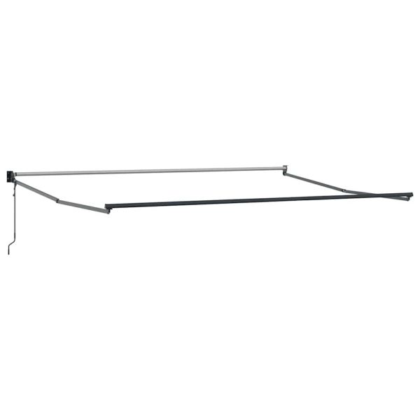 Сгъваем навес Зелен и бял 400 × 300 cm Полиестер и алуминий