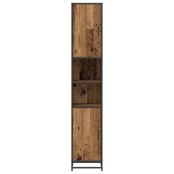 Комплект мебели за баня с рафт Старо дърво 35 x 37,5 x 188,5 см