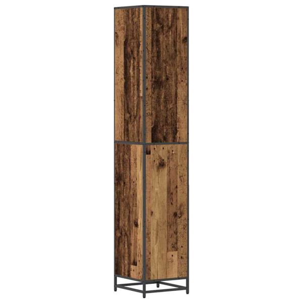 Комплект мебели за баня с рафт Старо дърво 35 x 37,5 x 188,5 см