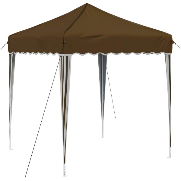 Поп-ъп парти палатка Таупе 195 x 195 x 245 см Оксфордска тъкан