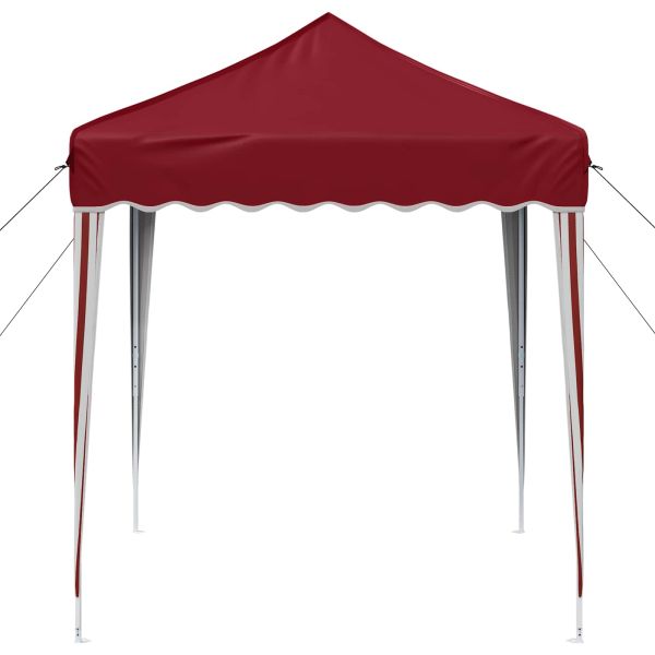 Поп-ъп парти палатка Бургундско червен 195 x 195 x 245 см