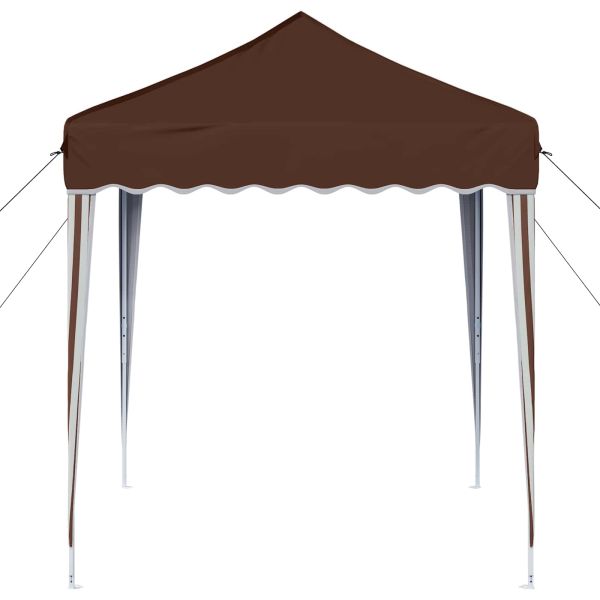 Поп-ъп парти палатка Кафяво 195 x 195 x 245 см